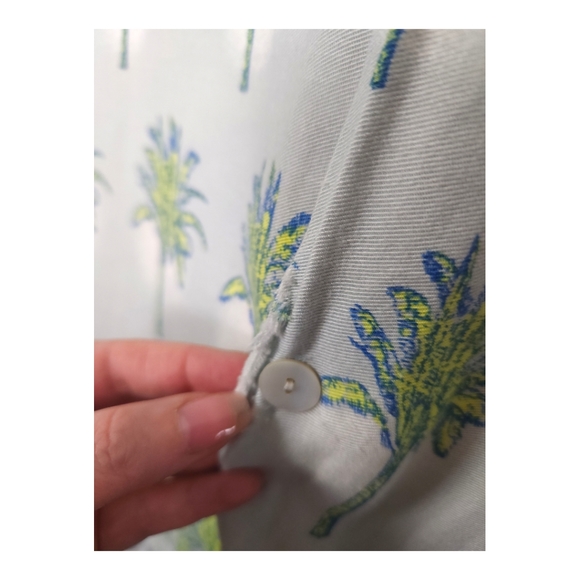 Vintage Guess Jeans Palm Tree Print Button Down - Picture 5 of 11